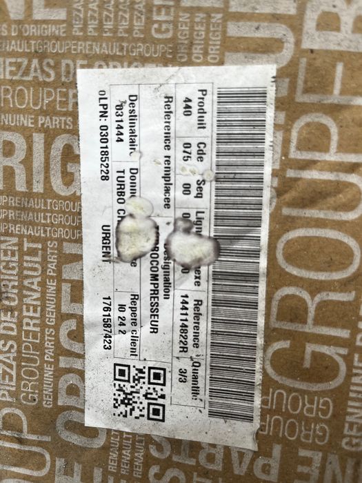 Турбо за Рено Нисан 1.6 DCI  дизел