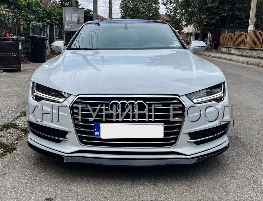 Преден лип спойлер за ауди а7 с лайн / audi a7 s line lip spoiler