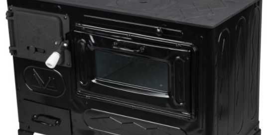 Soba Gatit Incalzit Plita Fonta Cuptor Neagra Evacuare DREAPTA 7.5KW