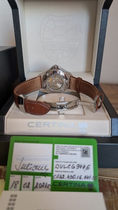 Часовник Certina DS Action Day - Date Powermatic 80 - пълен комплект