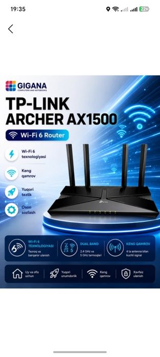 WI. Fi 6-avlod Routeri TP_link Archer AX1500