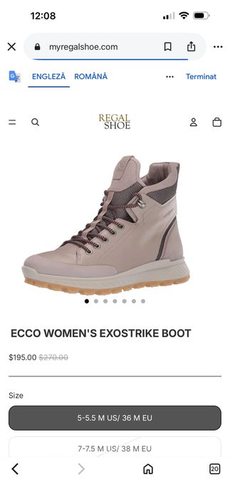 Ecco ghete marimea 36