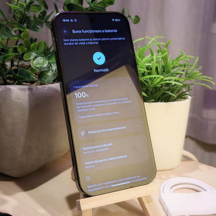 Google Pixel 9 Pro Obsidian, Baterie 100%, 16gb/128GB