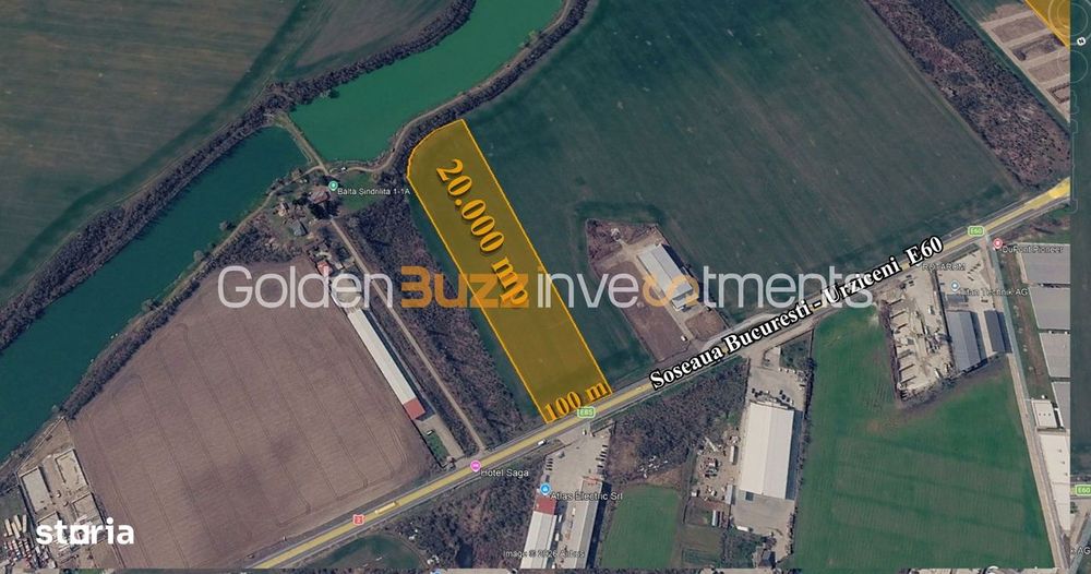 20.000 mp la DN2 Afumați – teren pentru depozit / hală /parc logistic