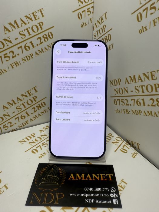 NDP Amanet Braila Iphone 16 Pro(51688)