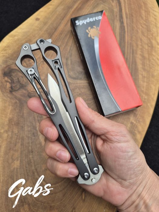 Сгъваем нож пеперуда Spyderco SpyderFly Butterfly B01P