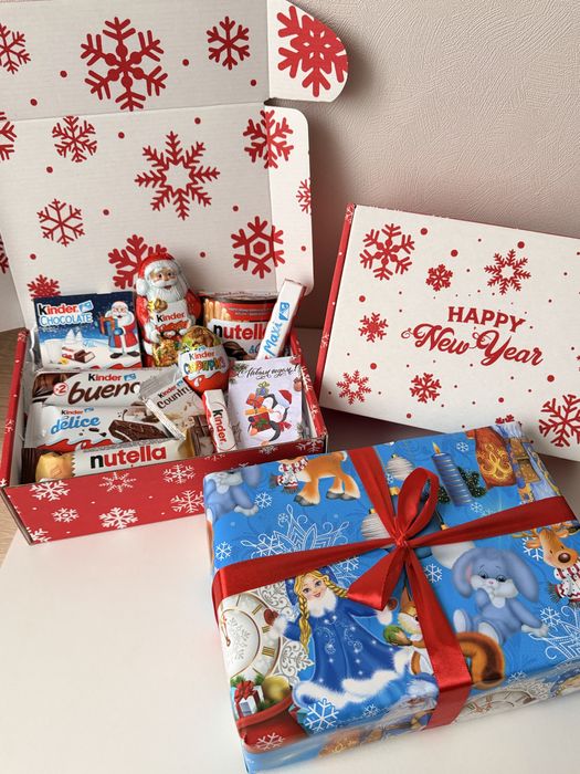 Новогодний корпоротивный подарок | сладкий бокс новогодние кульки