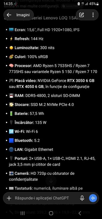 Leptop lenovo de vanzare