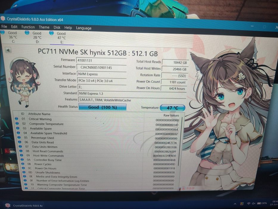 SSD M2 Nvme Pcie 512GB