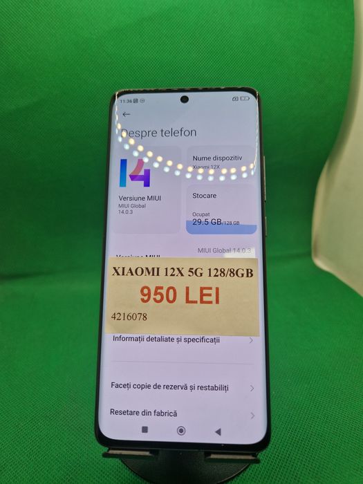Xiaomi 12x 5g 128/8gb•Amanet Lazar Crangasi•42160