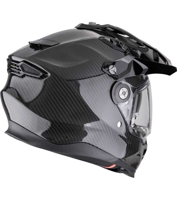 Каска Scorpion ADF-9000 CARBON AIR SOLID Black нов модел висок клас