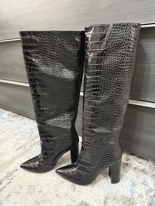 Cizme piele naturala cu toc