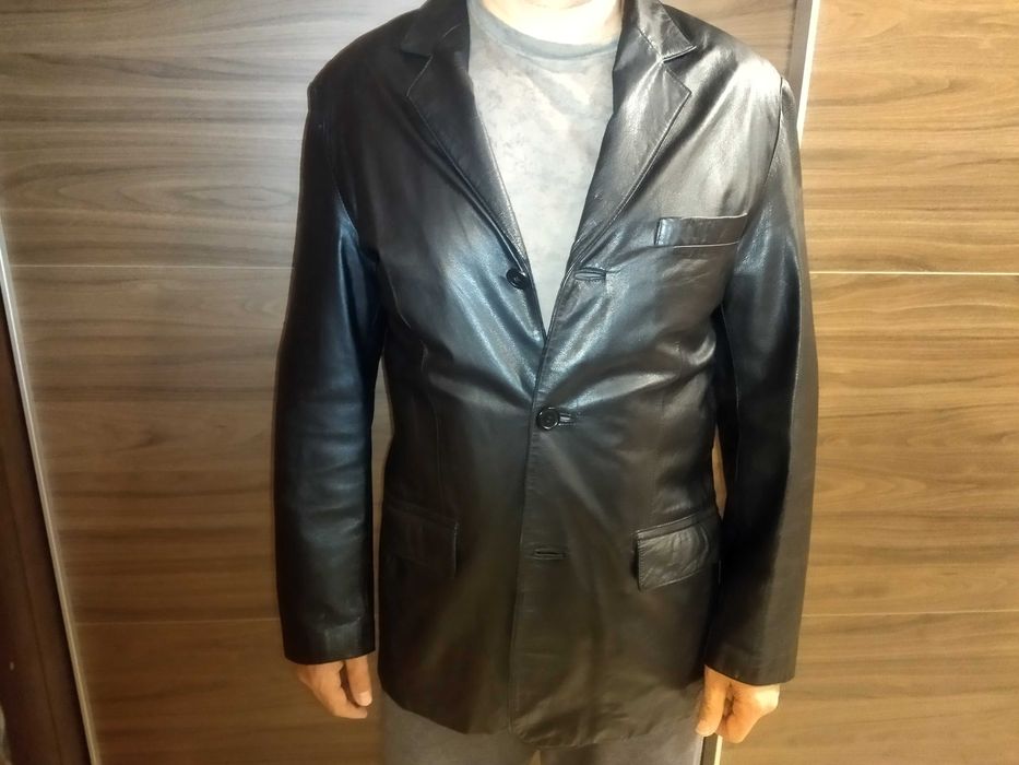 Мъжко кожено сако телешка кожа