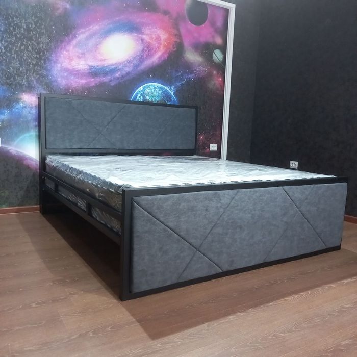 Двухспалная кровать в стиле лофт на заказ!