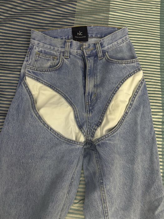 Дънки nikole xs висока талия