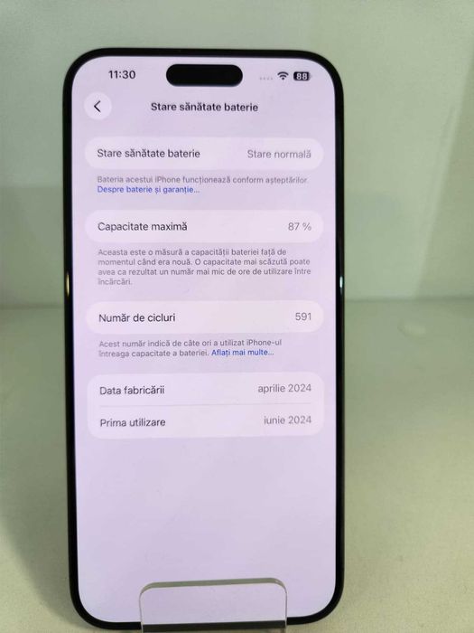 Iphone 15 Pro Max 256Gb (Ag8 Tudor1/B74070) – Garantie 2 Ani!