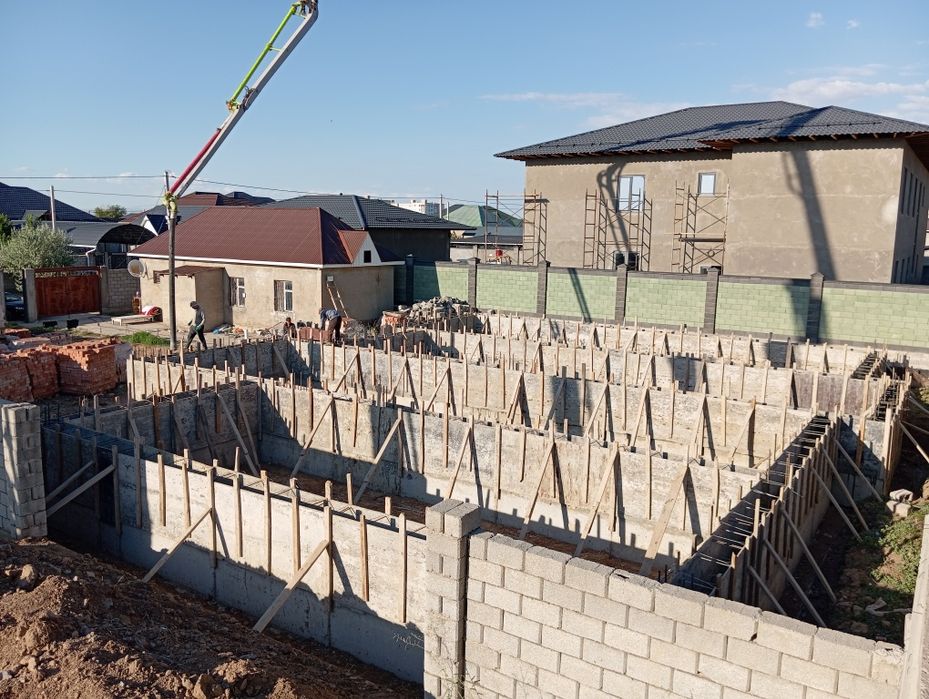 Фундамен заливием