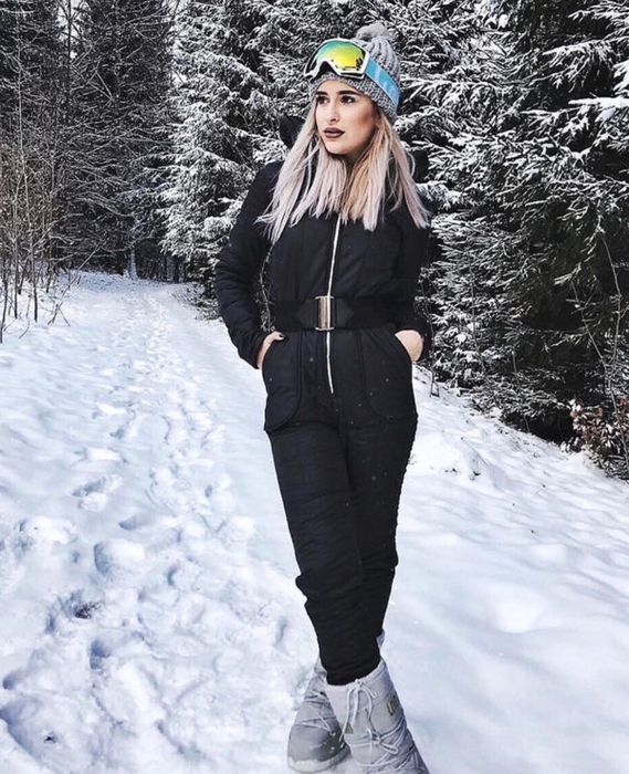 Salopeta ski, neagră