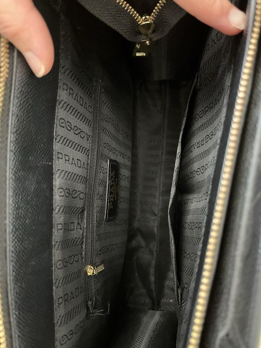 Сумка черная большая prada