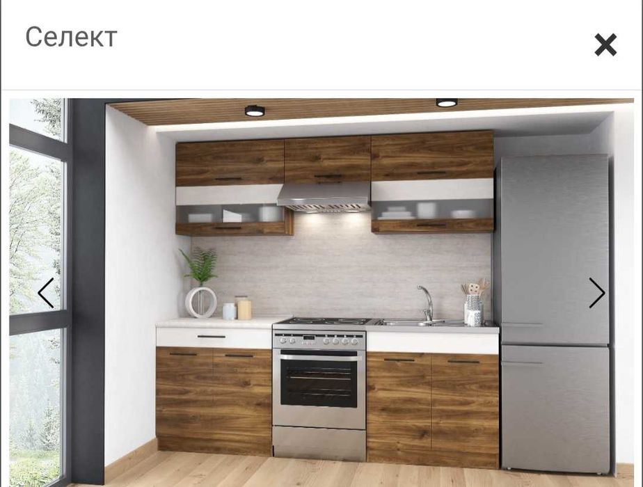 Кухня 2,20м с мивка и смесител