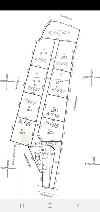 Teren intravilan centru + casa Husi
