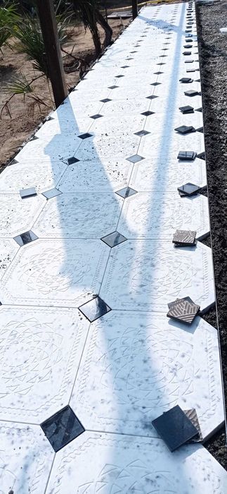 Укладка брусчатка/ Bruschatka terish от подготовки до результата.