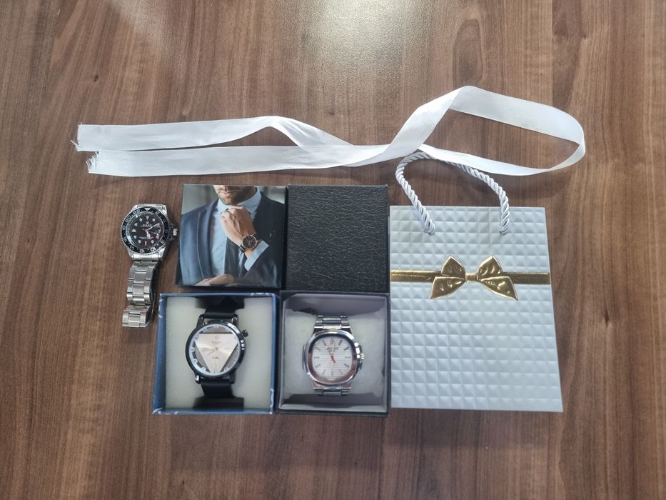 наручный 2 часы с подарком — ролекс-стайл, срочно