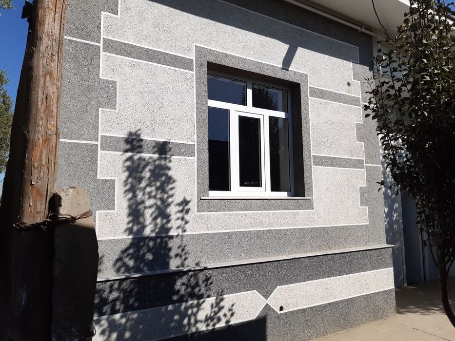 делаем ремонт  грунтовка и крошка рисунок ,полосы  ,сплошной