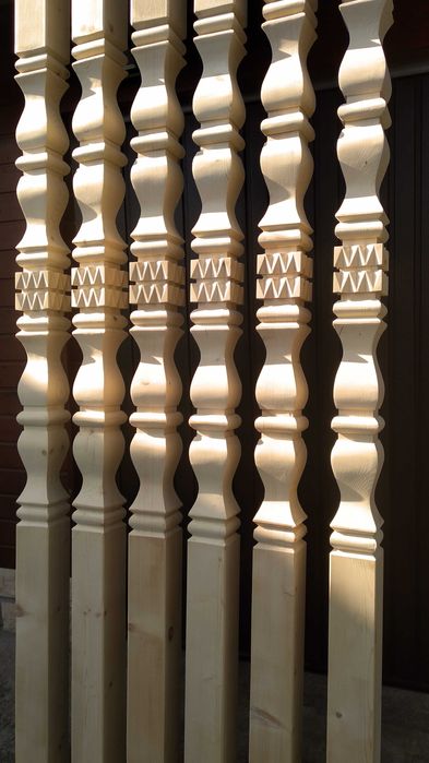 Stalp sculptat pt. terase, pergole, filigorie, foisor model nr 4A