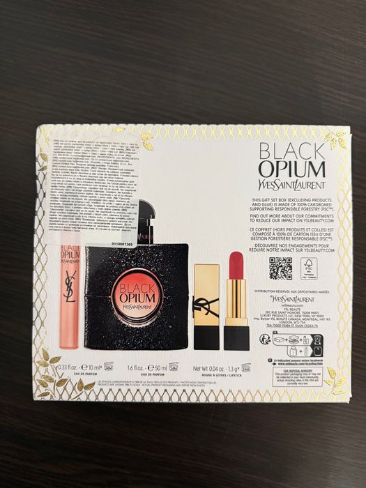 Set YSL Black Opium parfum + mini ruj