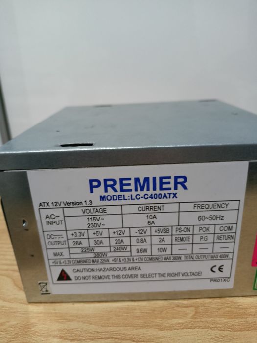 Sursa PC de alimentare PREMIER Model:LC-C400ATX, 380 W
