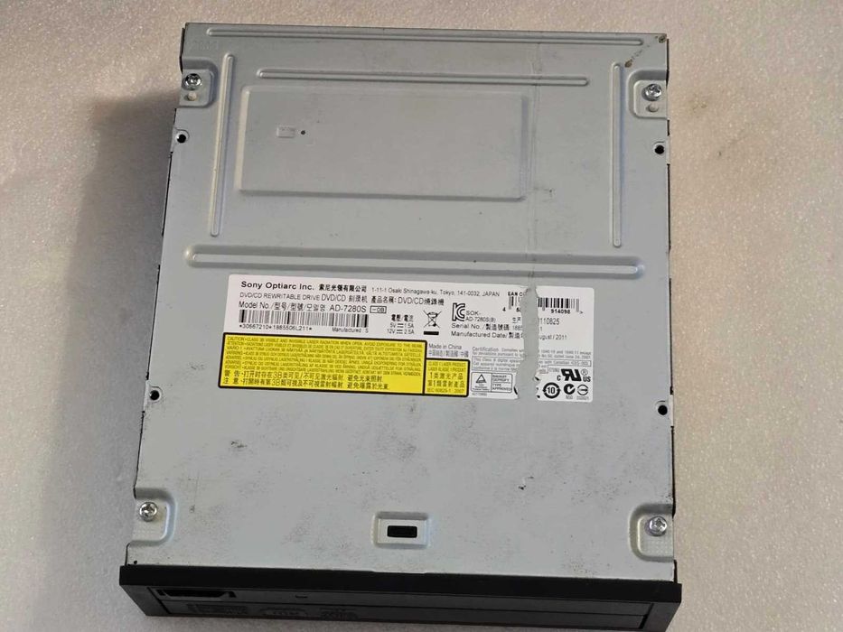DVD Writer Sony Optiarc AD-7280S - Rewritable Drive, Interfață SATA, 24x