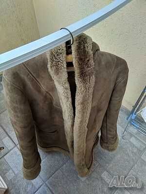 Дамски кожух от естествена кожа 3/4