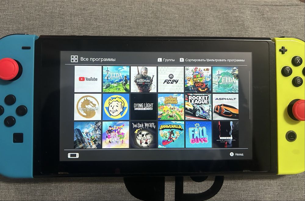 Nintendo Switch + 22 игры + 256 гб microSD