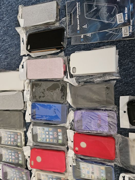 Lot / set huse diverse modele si culori pentru telefoane Apple Iphone