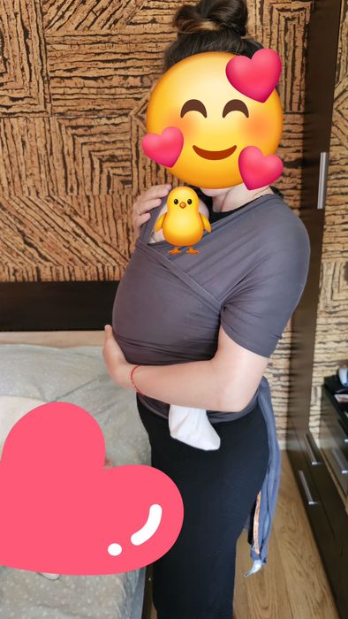 Ergobaby Слинг Aura marama Sustainable Knit Soft Black