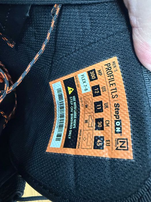 boots noi nitro profile tls step on mondo  25,5 26 26,5 28 29,5 32