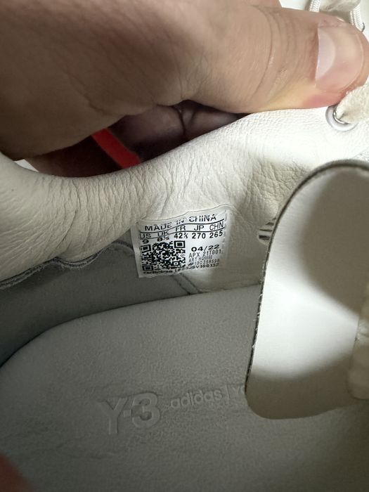 Маратонки Adidas Yamamoto Y-3 SHIKU RUN бяла кожа 42 и 2/3