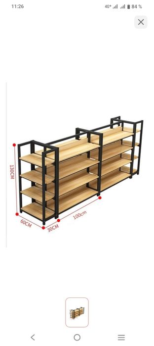 Витрина полки для магазина