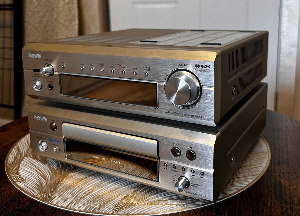 Denon DRA-F101 (ресивър) и Denon DRR-F101 (касетен дек) – Отлично състояние