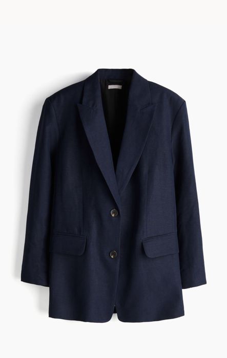 Ново дамско обемно ленено сако H&M