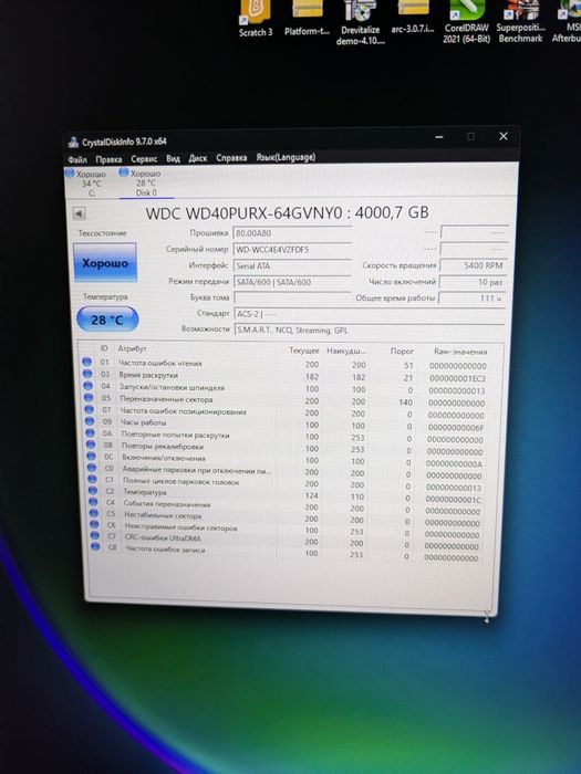 Жёсткие диски объемом 1Tb/2Tb/3Tb/4Tb