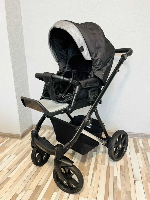 Бебешка количка DADA Paradiso APUS CHIC Silver 3в1 комплект