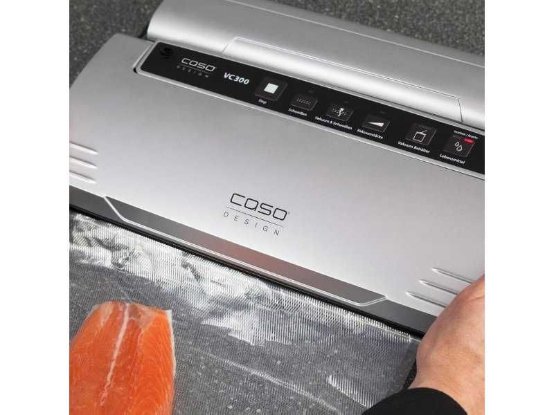 Машина за Вакуумиране на Храни с Двойно Запечатване Caso VC300, 120W