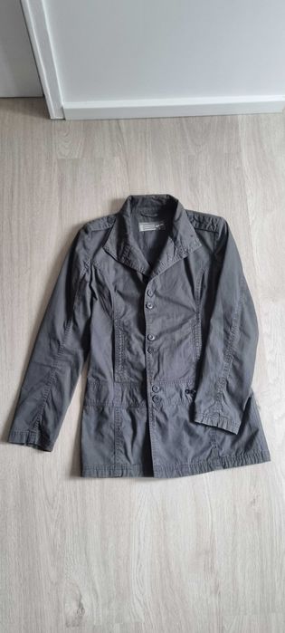 Geaca denim gri de primavara