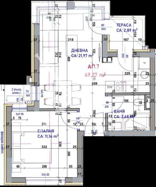 Продава се Двустаен апартамент в Бургас, Крайморие - 67 кв.м за 1205 €/кв.м - Снимка #1