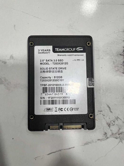 SSD TeamGroup 512GB SATA 3