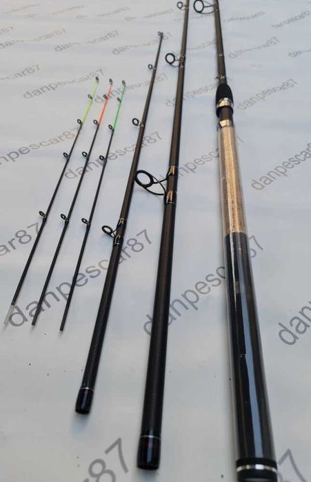 Lanseta fibra de carbon FL Aqua RIVER Feeder 3,6 m actiune 100-200 gr