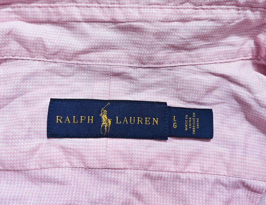 Ralph Lauren Оригинална розова мъжка риза размер L