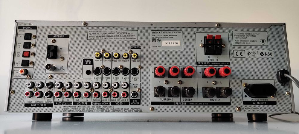 Sony STR DE 685 amplificator 5,1 si stereo sunet bun